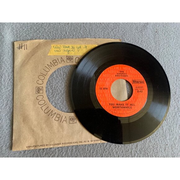 Addrisi Bros 45 RPM Vinyl Record We've Got To Get It on Again/ You Make It All W - Picture 1 of 2
